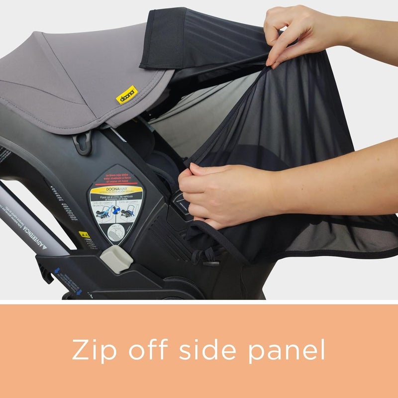 liuliuby Doona Sunshade Extension | Doona Accessories Stroller for Summer | Car Seat Cover Attachment for Sun Protection | Carseat Canopy for Baby Sun Shade Extender | Also Compatible with Carseat - Image 4